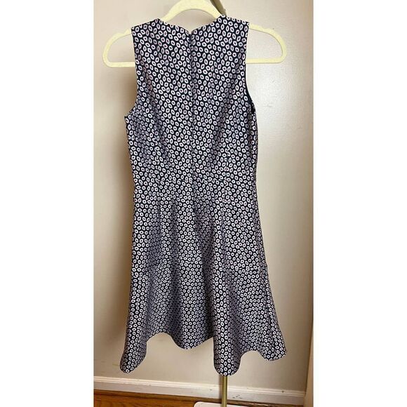 J. Crew Navy Sleeveless Dress Piper Foulard Sz. 2 - Picture 9 of 9